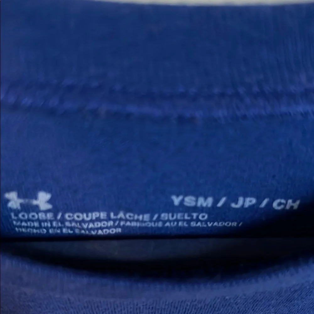Under Armour Blue Kids Short Sleeve Tee